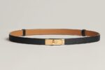Kelly 18 Belt Epsom Black GHW