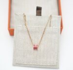 Mini Pop H Pendant Necklace Rose Gold, Rose Mexico