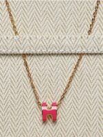 Mini Pop H Pendant Necklace Rose Gold, Rose Mexico - Image 2