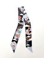 Carres Volants Twilly Noir/Ciel - Image 3