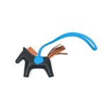 Rodeo PM Bag Charm Noir/Bleu France/Gold