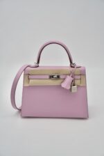 Kelly 25 Epsom Sellier Mauve Sylvestre PHW