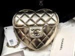 Heart Crossbody Bag Small Model Gold