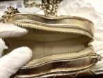 Heart Crossbody Bag Small Model Gold - Image 8