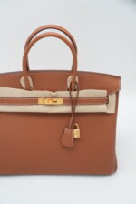 Birkin 35 Togo Gold GHW - Image 4