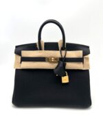 Birkin 25 Togo Black GHW