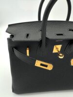 Birkin 25 Togo Black GHW - Image 6