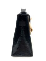 Kelly Pochette Shiny Nilo Lizard Black GHW - Image 4
