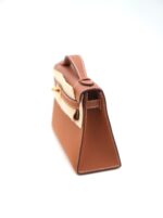 Kelly Pochette Swift Gold GHW - Image 4