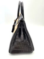 Birkin 25 Retourne Matte Alligator Black GHW - Image 3