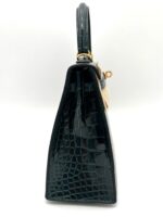 Kelly 25 Sellier Shiny Alligator Vert Cypress GHW - Image 3