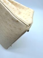 Birkin 25 Retourne Ostrich Nata Boreal GHW - Image 5