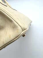 Birkin 25 Retourne Ostrich Nata Boreal GHW - Image 6