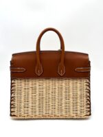 Picnic Birkin 25 Swift Barenia Fauve & Osier Wicker Limited Edition PHW - Image 2