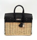 Picnic Birkin 25 Swift Ebene & Osier Wicker Limited Edition PHW