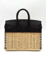 Picnic Birkin 25 Swift Ebene & Osier Wicker Limited Edition PHW - Image 2