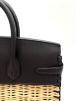 Picnic Birkin 25 Swift Ebene & Osier Wicker Limited Edition PHW - Image 7