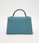 Kelly 20 Epsom Sellier Bleu Jean GHW - Image 2