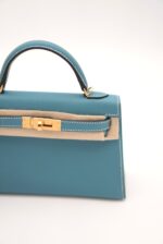 Kelly 20 Epsom Sellier Bleu Jean GHW - Image 6