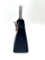 Kelly 20 Epsom Sellier Bleu Abyss / Bleu Tie / Gris Patine PHW - Image 3