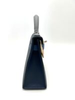 Kelly 20 Epsom Sellier Bleu Abyss / Bleu Tie / Gris Patine PHW - Image 4