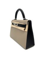 Kelly 20 Chevre Mysore Sellier Gris Tourterelle / Black Special Order PHW - Image 3