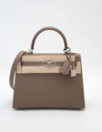 Kelly 25 Epsom Sellier Etoupe PHW