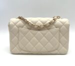 Caviar Quilted Mini Rectangular Flap Bag Beige - Image 2