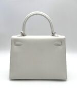 Kelly 25 Epsom Sellier New White PHW - Image 3