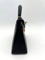 Kelly 20 Sellier Ostrich Black Permabrass - Image 4