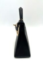 Kelly 20 Sellier Ostrich Black Permabrass - Image 5