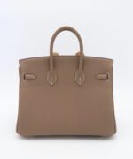 Birkin 25 Togo Etoupe GHW - Image 2