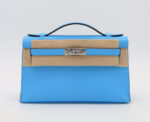 Kelly Pochette Swift Bleu Celeste PHW
