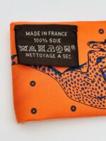 Guepards Bandana Twilly Creme/Orange/Vert - Image 3