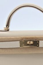 Kelly 20 Epsom Sellier Craie GHW - Image 6