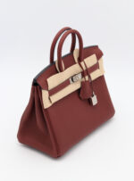 Birkin 25 Togo Rouge H PHW - Image 4