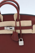Birkin 25 Togo Rouge H PHW - Image 5