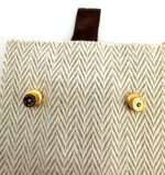 Mini Pop H Earrings Yellow Gold, White Enamel - Image 3