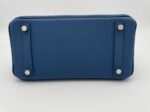Birkin 25 Togo Bleu Tie PHW - Image 4
