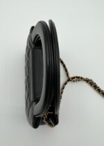 Nano Kelly Shopping Bag Shiny Aged Calfskin Black - Image 4