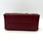 Small 25 Handbag Grained Calfskin Burgundy - Image 3