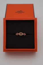 Chaine D'Ancre Enchainee Ring Rose Gold Small Model - Image 2