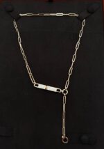Kelly Chaine Lariat Necklace Yellow Gold Small Model Size ST