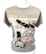 Short Sleeve Twillaine Sweater Greige Size 36