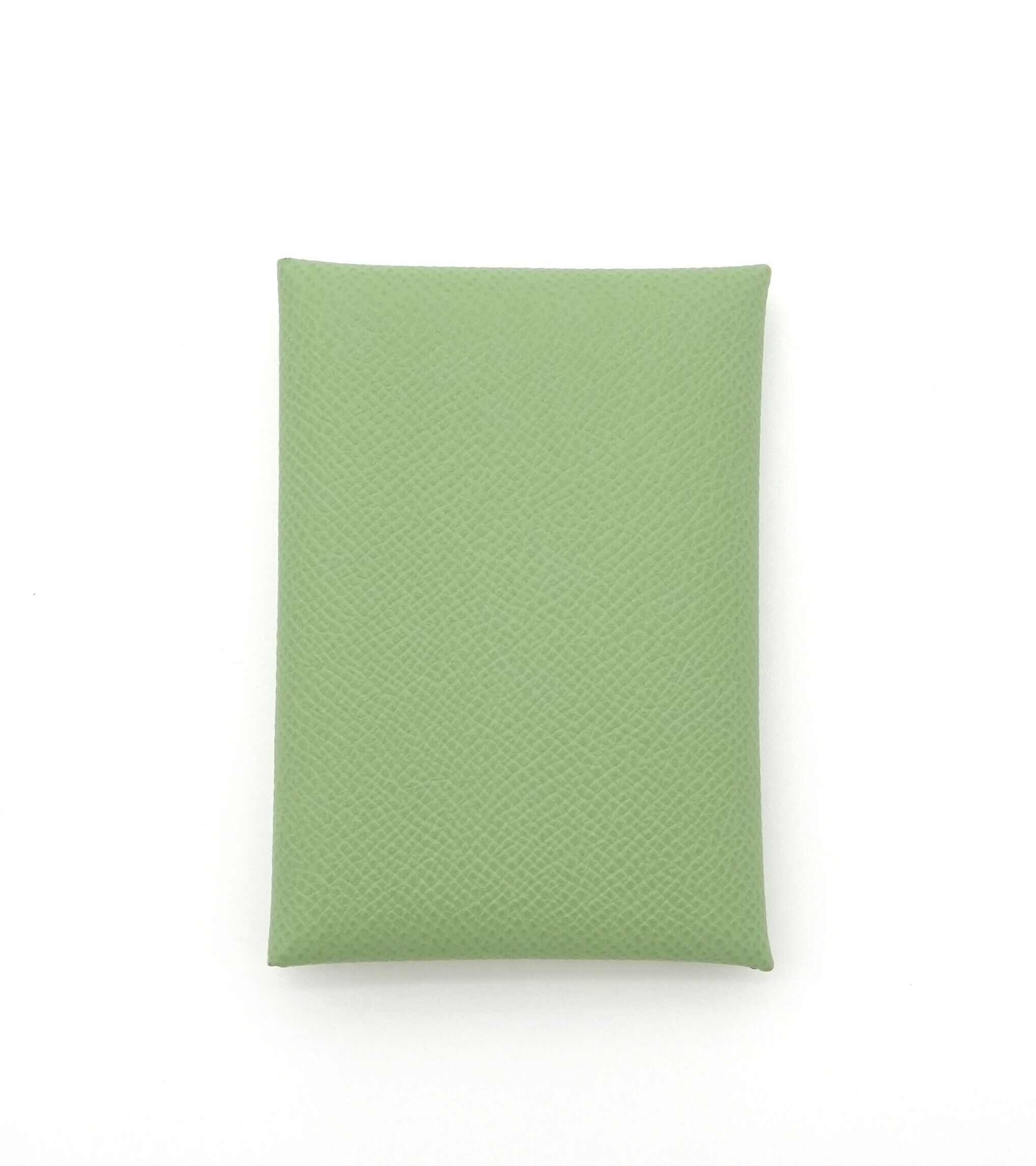 A00058_01 Calvi Duo Card Holder Epsom Vert Criquet - Image 1