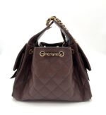 Small 25 Handbag Grained Calfskin Dark Brown - Image 2