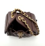 Small 25 Handbag Grained Calfskin Dark Brown - Image 3