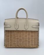 Picnic Birkin 25 Swift Nata & Osier Wicker Limited Edition PHW - Image 3