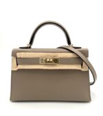 Kelly 20 Epsom Sellier Special Order HSS Gris Tourelle Permabrass