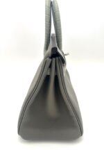 Birkin 25 Togo Gris Meyer & Gris Cement Matte Alligator Touch PHW - Image 4